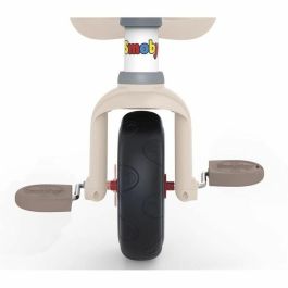 Smoby SMO3032167404176 Triciclo evolutivo infantil Be Fun Comfort Rosa, Bastón parental extraíble, Reposapiés retráctil