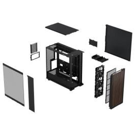 Fractal Design FD-C-NOR1X-02 carcasa de ordenador Midi Tower Negro, Carbón vegetal