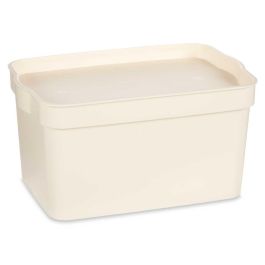 Caja Plastico Con Tapa 2,3L Crema Kipit 13X11CM (24 Unidades) Caja Plastico Con Tapa 2,3L Crema Kipit 13X11CM (24 Unidades)