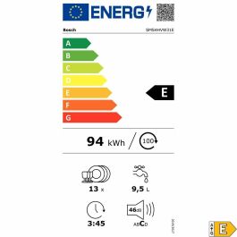 Lavavajillas BOSCH SMS4HVW31E Blanco 60 cm