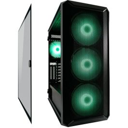 LC-Power 804B Midi Tower Gaming PC Negro con Iluminación RGB Vidrio Templado ATX/Micro-ATX/Mini-ITX para Juegos