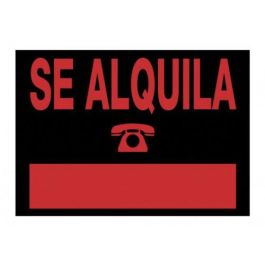 Cartel "Se Alquila" 500X350 Mm Pvc Negro Archivo 2000 6166 NE Precio: 9.5000004. SKU: B157TEWRAB