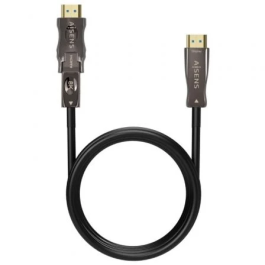 AISENS CABLE HDMI V2.1 AOC DESMONTABLE ULTRA ALTA VELOCIDAD / HEC 8K@60HZ 4K@120HZ 4:4:4 48GBPS, A/M-D/A/M, NEGRO, 50M