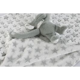 Peluche Manta Baby DKD Home Decor Rosa Verde 80 x 75 x 100 cm Set de 2 (3 Unidades)