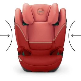 CYBEX - Silla de coche evolutiva Isofix Gr 2/3 - Solution S2 i-Fix - Rojo Hibisco