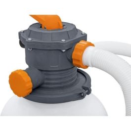 Bestway Filtro de Arena con Prefiltro 7,57 m³/h y Dispensador ChemConnect para Piscinas de 1.100-54.500 L - Blanco