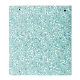 Carpeta Con Recambio Safta Din A4 Cuadro 5 mm Polipropileno Foam 4 Anillas 35 mm Estampados Floral Azul Carpeta Con Recambio Safta Din A4 Cuadro 5 mm Polipropileno Foam 4 Anillas 35 mm Estampados Floral Azul