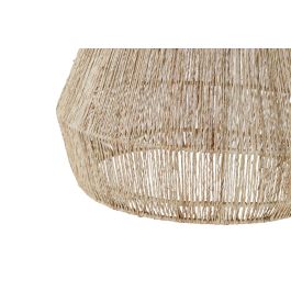 DKD Home Decor Pantalla Balines Yute Metal Natural 38 x 42 x 38 cm (2 Unidades)