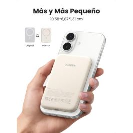 UGREEN 25207 Batería Externa 5000 mAh Cargador Inalámbrico Magnético PD15W USB-C Negro