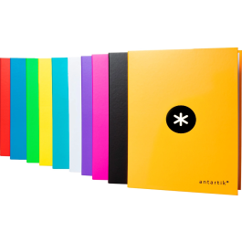 Antartik Carpeta 4 Anillas 40 mm Mixtas A4 Forrada Colores Surtidos