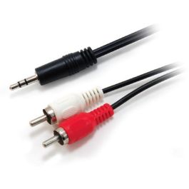 Equip Cable de Audio Mini Jack 3.5 mm Macho a 2x RCA Macho, 2.5 Metros, Negro Precio: 4.49999968. SKU: B17SPDMTGZ