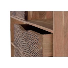 Giner y Colomer Estantería Madera de Acacia y Metal Natural 2 Cajones 2 Puertas