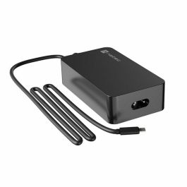 NATEC Grayling Adaptador e Inversor de Corriente Universal USB-C 45W 110-240V Negro con Cable USB Tipo C