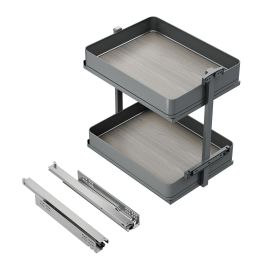 Emuca Carro extraíble Harmony con cierre suave, Módulo ancho 400mm alto 700mm, Acero y Madera, Gris antracita Precio: 138.89000004. SKU: B1KDSDYDPG