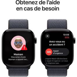 Apple Smartwatch Series 10 GPS 46mm con Caja de Aluminio Negro Azabache y Correa Deportiva Ink