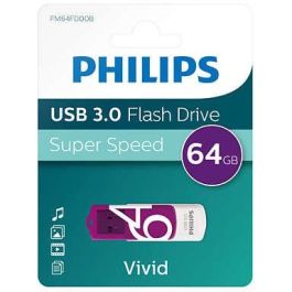Philips Memoria USB 3.0 64GB Vivid Edition Magic Purple FM64FD00B Giratoria