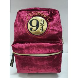 Cerdá Mochila Casual de Terciopelo Harry Potter - 15 cm x 28 cm x 47 cm