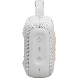 JBL GO 4 Altavoz Bluetooth Portátil Blanco con Graves Potentes, Sonido JBL Pro, IP67 Resistencia Agua y Polvo, 7h Autonomía