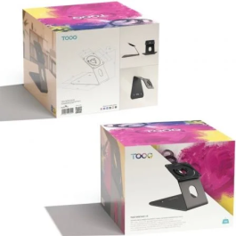 TooQ TQATWM3401-B Soporte de Mesa/Pared para Marco Antirrobo de Tablet, 3 kg, Negro