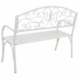 Banco Alexandra House Living Blanco Hierro 53 x 91 x 153 cm