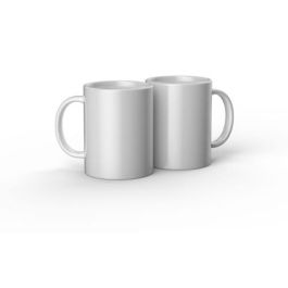 Cricut 2007823 Juego de Tazones Blanco Cerámico 425ml, 2 Piezas