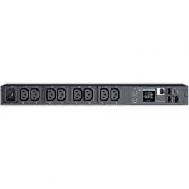 CyberPower PDU41005 Unidad de Distribución de Energía (PDU) Conmutada y Monitorizada 16A, 8 Tomas IEC C13, Rack 1U, LCD Rotatoria