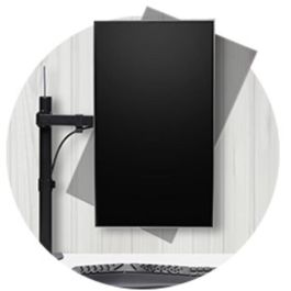 Kensington Brazo Monitor SmartFit Ergo Extensible K55408WW - Ajuste Ergonómico, 90° Giro, 180° Rotación, Soporte hasta 34" y 8kg