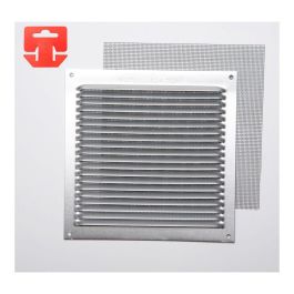Fepre Rejilla de ventilación con mosquitera en aluminio natural 17x17 cm Precio: 2.50000036. SKU: S7902393