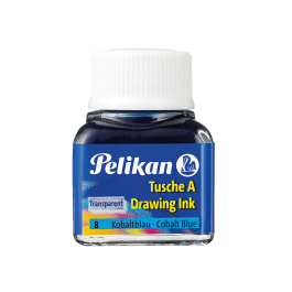 Pelikan Tinta China Azul Cobalto Bote 10 ml para Dibujar y Pintar