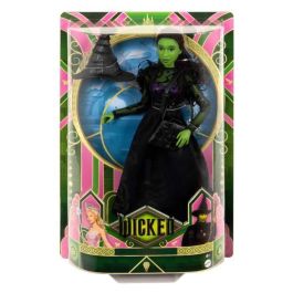 Mattel Hxt62 Muñeca de Moda Elphaba Thropp inspirada en Wicked con vestido, mangas de encaje, botas y sombrero Mattel Hxt62 Muñeca de Moda Elphaba Thropp inspirada en Wicked con vestido, mangas de encaje, botas y sombrero