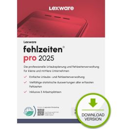 Lexware Fehlzeiten Pro 2025 - Software Gestión Ausencias - Licencia 1 Dispositivo - Descarga Digital ESD Precio: 464.79000007. SKU: B1EZKKEFSX