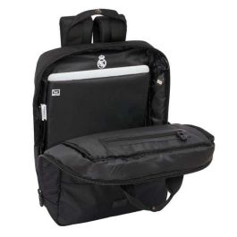 Safta Mochila para Portátil 13,3''+USB Real Madrid Premium 29x39x11 cm