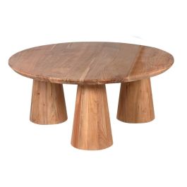 Mesa de Centro DKD Home Decor Acacia 100 x 100 x 43 cm