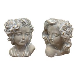 Macetero Shabby DKD Home Decor Gris 13 x 19 x 15 cm (6 Unidades) Precio: 53.58999976. SKU: B149M7DGL7