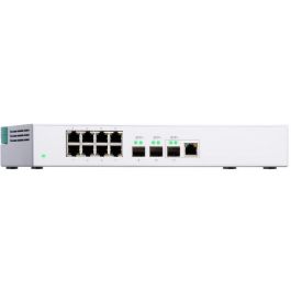 QNAP QSW-308-1C Switch Ethernet No Administrado con 8 Puertos Gigabit y 2 Ranuras SFP+ 10G