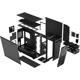 Fractal Design FD-C-MES2X-02 Meshify 2 XL Caja PC Negra para Gaming ATX EATX Micro ATX Mini-ITX SSI CEB con Ventana Lateral y Panel de Vidrio Templado