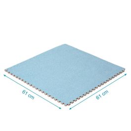 Alfombra de juego 60 x 60 x 1 cm Azul 4 Piezas