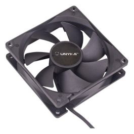 Unykach 51789 Ventilador de Caja para PC, 90mm, Negro, Silencioso (19 dB), 2000 RPM, 12V, Conector 3 Pines, Óptima Ventilación Unykach 51789 Ventilador de Caja para PC, 90mm, Negro, Silencioso (19 dB), 2000 RPM, 12V, Conector 3 Pines, Óptima Ventilación