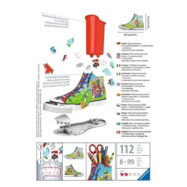 Ravensburger Puzzle 3D Sneaker - Super Mario, 108 piezas, portalápices innovador, EAN: 4005556112678