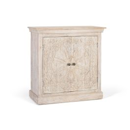 Giner y Colomer Aparador Manual de Madera de Mango con 2 Puertas y Acabado Arena