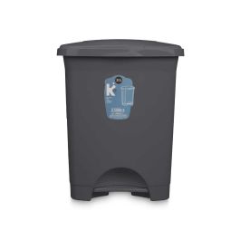 Papelera de Pedal 30L Antracita, Plástico - Arte Regal 39x47x32 cm (4 Unidades) Papelera de Pedal 30L Antracita, Plástico - Arte Regal 39x47x32 cm (4 Unidades)