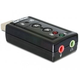 DELOCK Adaptador de Sonido Externo USB 2.0 Virtual 7.1 24Bit 96kHz