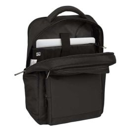 Safta Business Mochila para portátil de 15,6" con USB y 2 bolsillos, Negra, 31x44x13cm