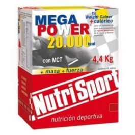 NUTRISPORT Megapower 20.000 Ganador de Masa y Potencia Muscular Sabor Chocolate 40 Sobres Precio: 82.5. SKU: B1FKN2RE5L