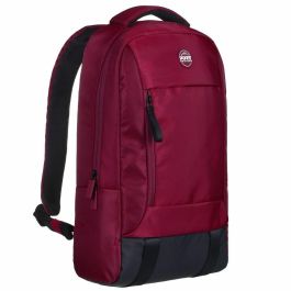 Port Designs POR3567041404244 Mochila para PC Portátil 15.6/16 pulgadas, Modelo TORINO II, Color Rojo, Moderna y Cómoda