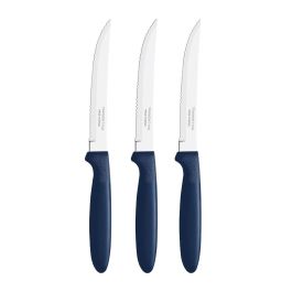 Juego de cuchillos para asado 3 piezas ipanema azul 21,3cm tramontina