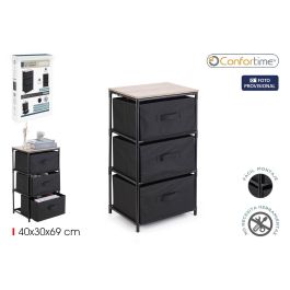 Confortime Cajonera TNT/Madera 3 Cajones 40x30x69 cm Precio: 92.9900004. SKU: B1K9MRXLJV
