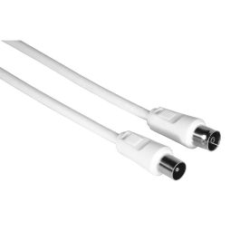 Cable Coaxial Antena TV Hama 00205029 Blanco 3 m