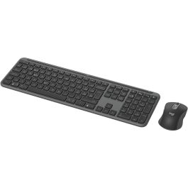 Logitech Signature Slim Combo MK950 CENTRAL-419 (CH) Teclado y Ratón Inalámbrico RF + Bluetooth QWERTZ Grafito