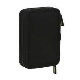 Plumier Doble Real Betis Balompié Negro Lima 12.5 x 19.5 x 4 cm (28 piezas)